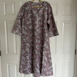 Miss Elaine zip front robe